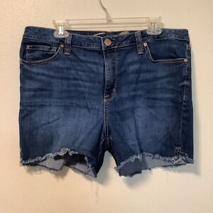 Seven 7 Women's weekend short size 16 frayed hem side slit denim jeans